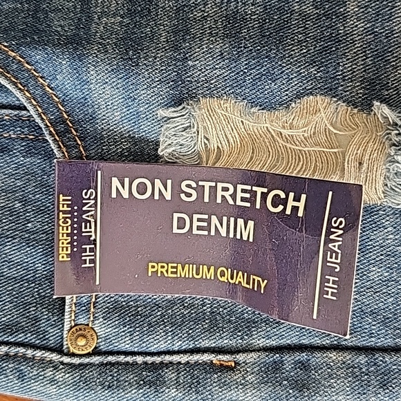 HH Jeans Collection Women's Mom Fit Distressed Denim Pants Size 11 - Picture 5 of 12